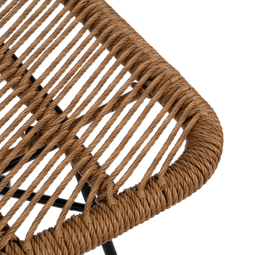 NATURAL CHAIR PE-STEEL LIVING ROOM 47 X 57 X 85.50 CM