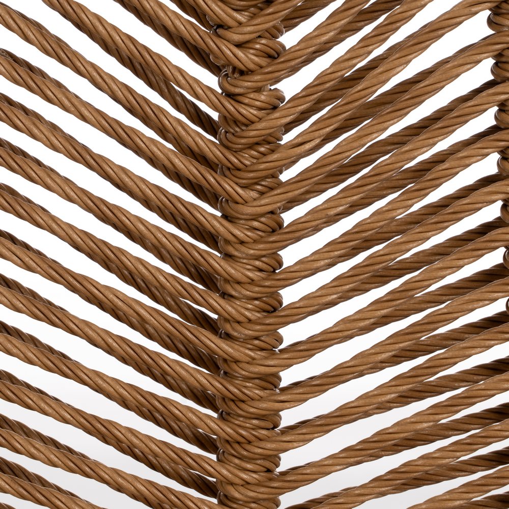 NATURAL CHAIR PE-STEEL LIVING ROOM 47 X 57 X 85.50 CM