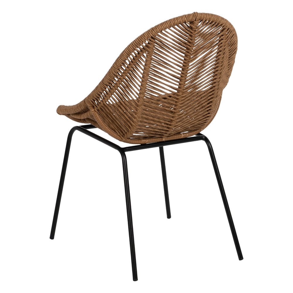 SILLA NATURAL PE-ACERO SALÓN 53,50 X 61 X 85 CM