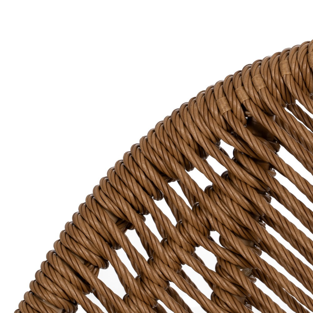 SILLA NATURAL PE-ACERO SALÓN 53,50 X 61 X 85 CM