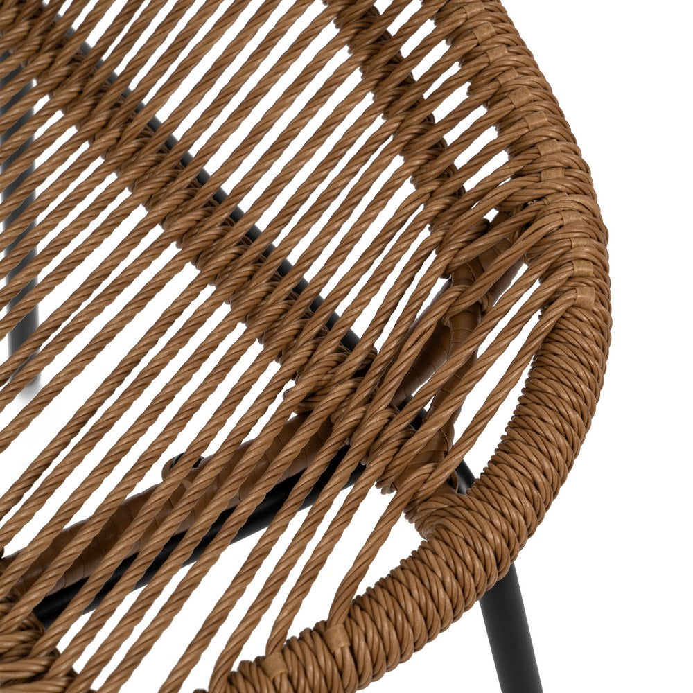 SILLA NATURAL PE-ACERO SALÓN 53,50 X 61 X 85 CM