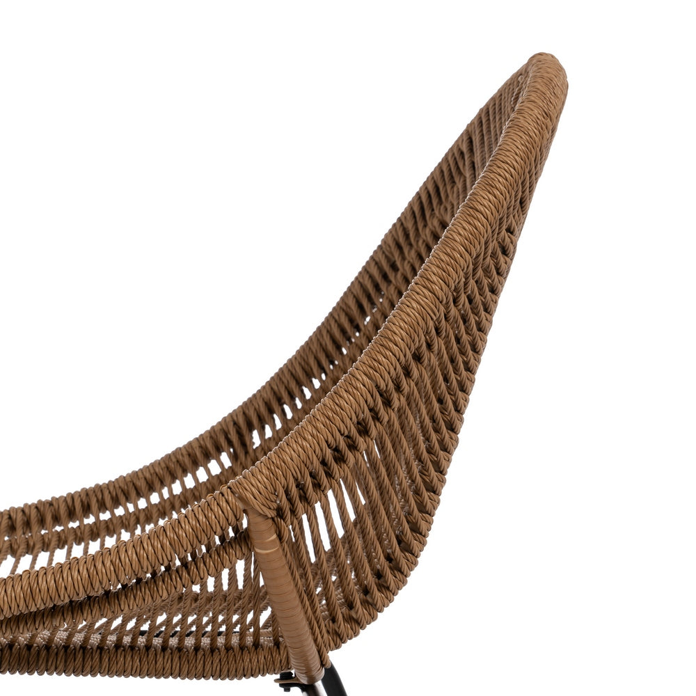 SILLA NATURAL PE-ACERO SALÓN 53,50 X 61 X 85 CM