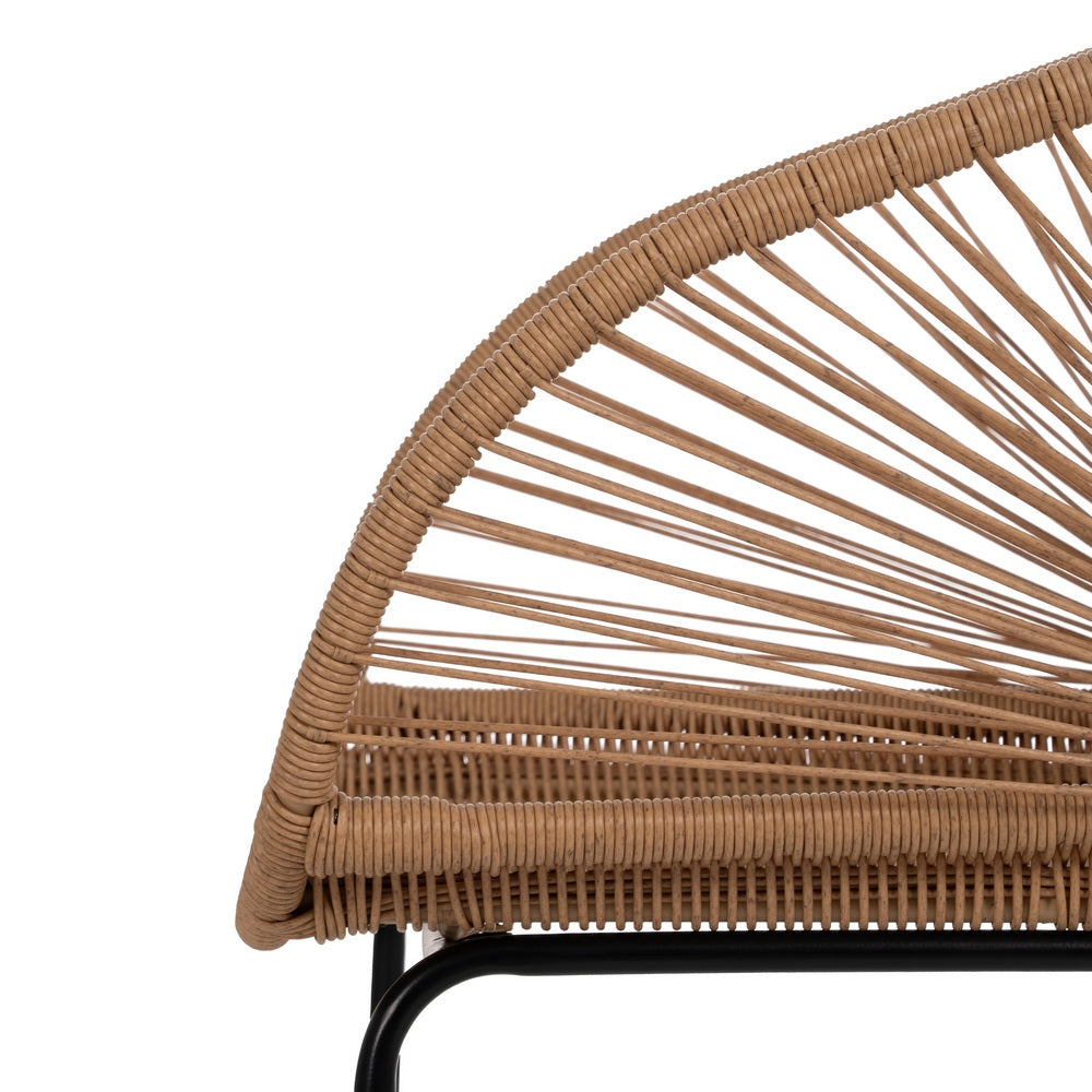SILLA NATURAL PE-ACERO SALÓN 57 X 58 X 81 CM