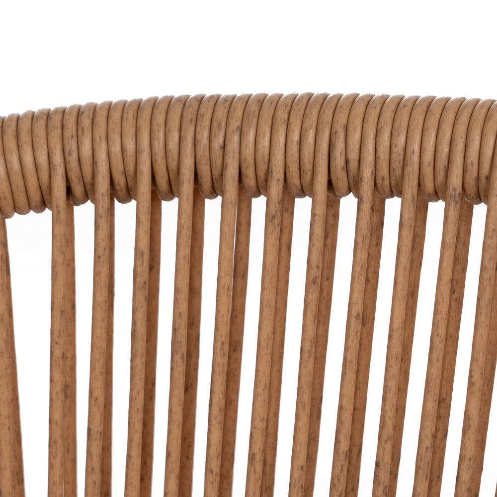 SILLA NATURAL PE-ACERO SALÓN 57 X 58 X 81 CM