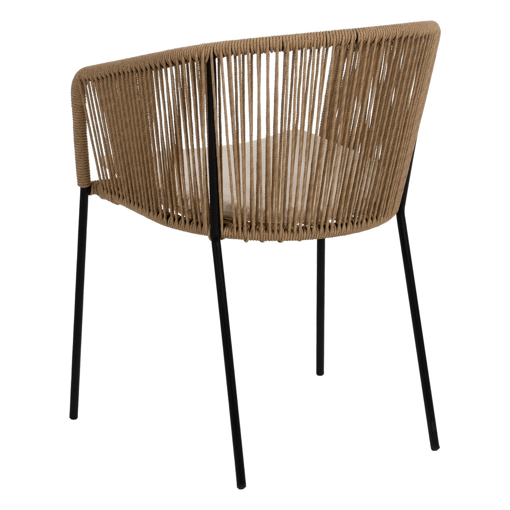 SILLA NATURAL PE-ACERO SALÓN 55 X 54 X 79 CM