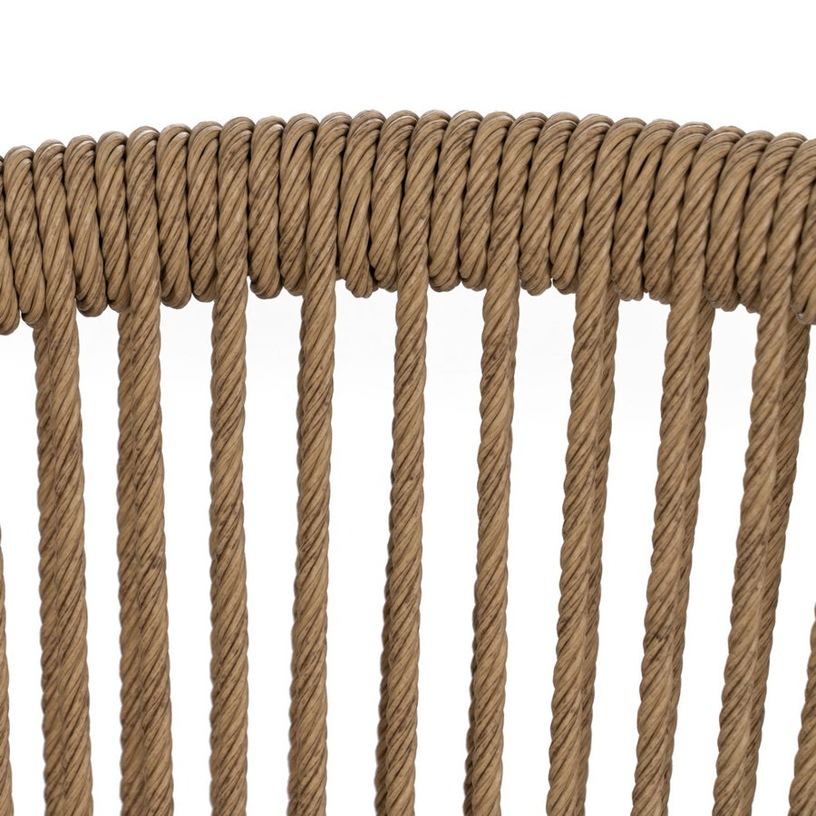 SILLA NATURAL PE-ACERO SALÓN 55 X 54 X 79 CM