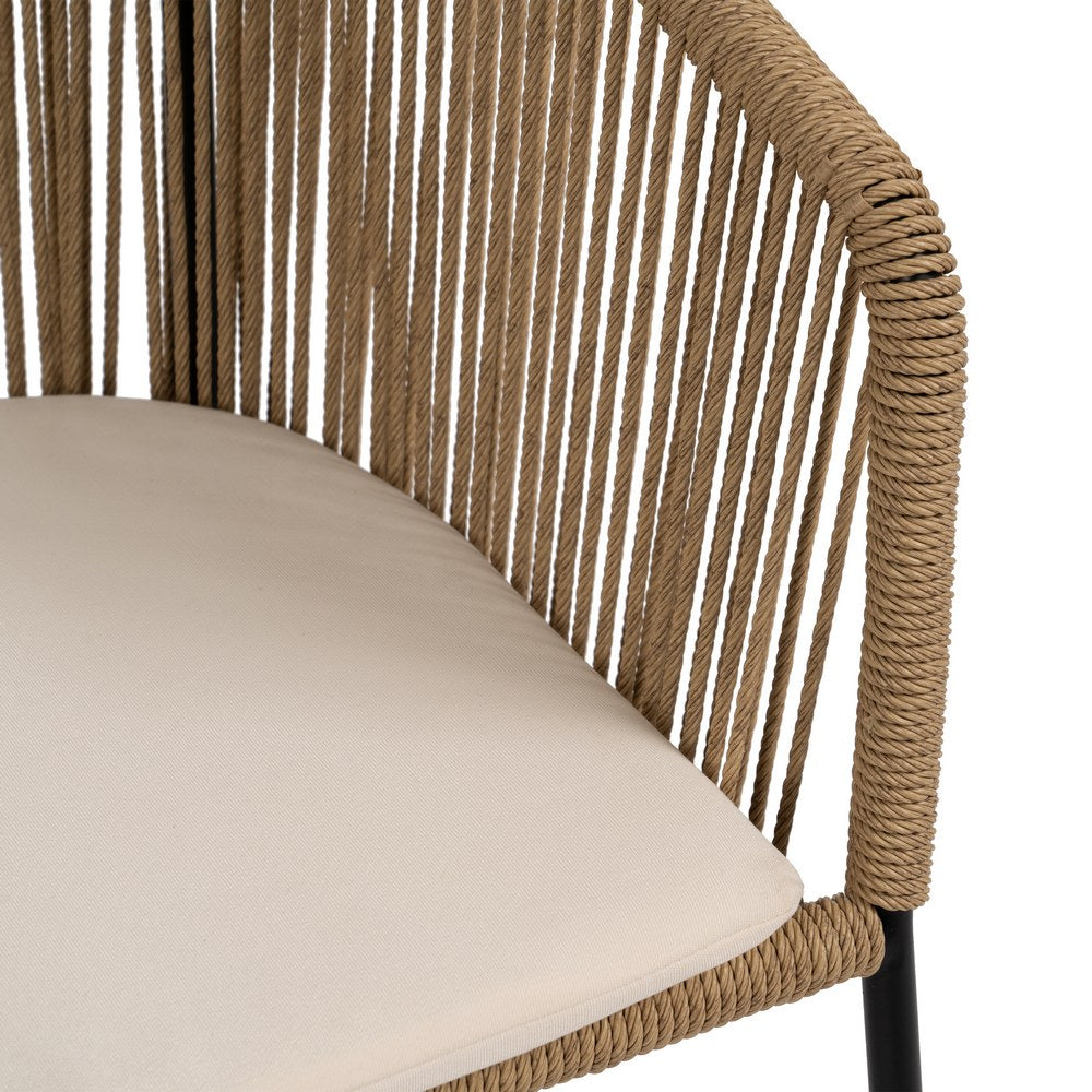 SILLA NATURAL PE-ACERO SALÓN 55 X 54 X 79 CM