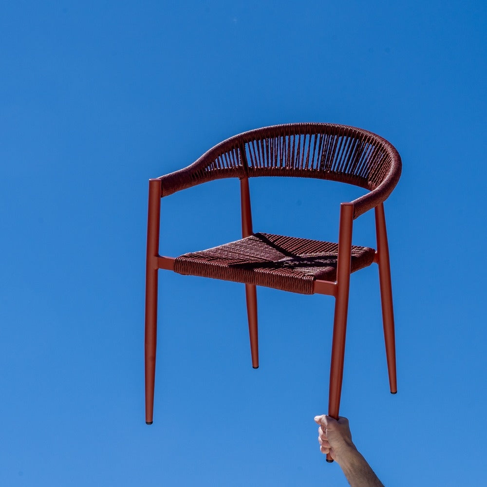 STACKABLE CHAIR BOILER PE-ALUMINIUM LOUNGE 57.50 X 56 X 74 CM