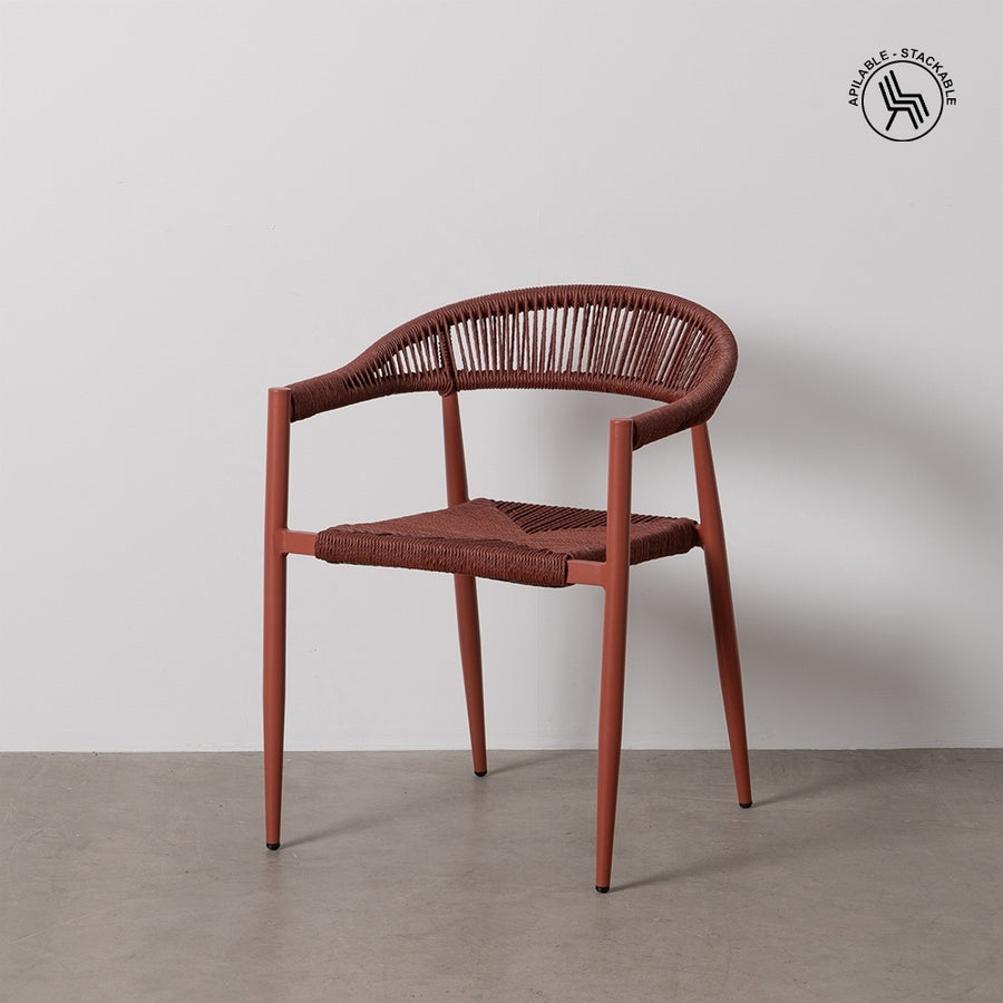 SILLA APILABLE CALDERA PE-ALUMINIO SALÓN 57,50 X 56 X 74 CM