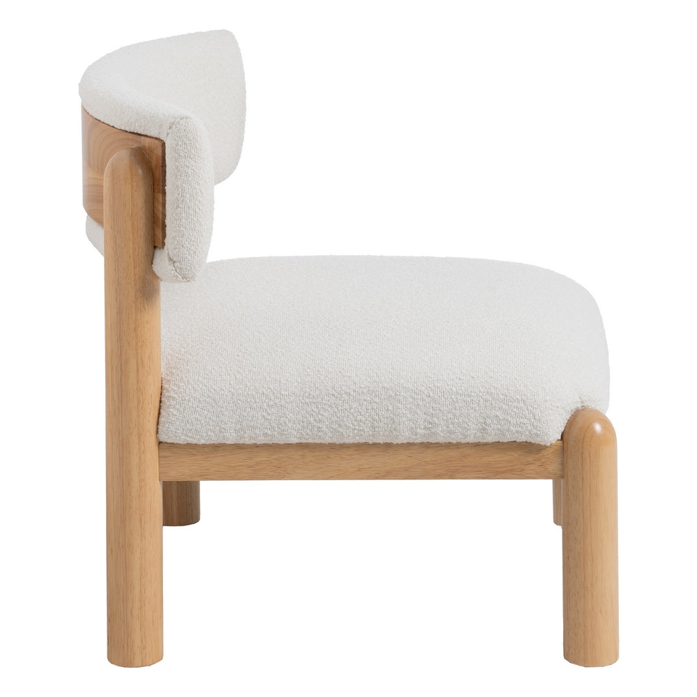 SILL�N BLANCO-NATURAL MADERA DE CAUCHO 62 X 62 X 71 CM
