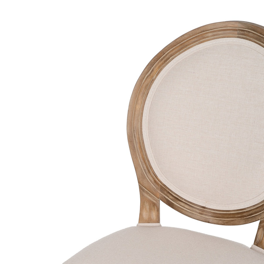 TABURETE NATURAL-BLANCO TEJIDO-MADERA 45 X 55 X 116 CM