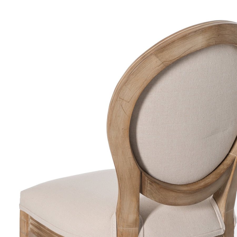 TABURETE NATURAL-BLANCO TEJIDO-MADERA 45 X 55 X 116 CM