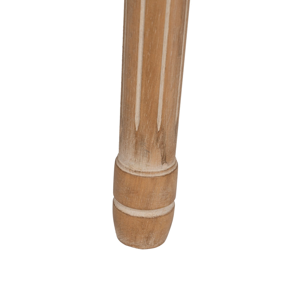 SILLA NATURAL-BLANCO MADERA-RATÁN SALÓN 44 X 48 X 98 CM