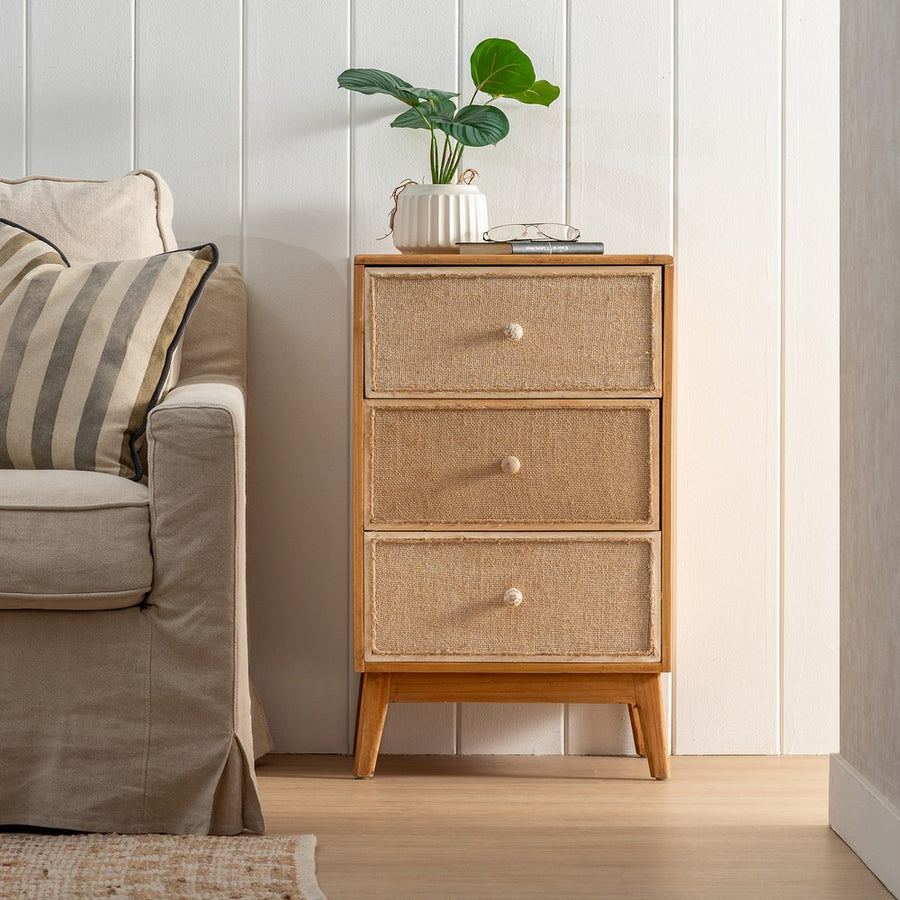 MESITA NATURAL DM-MADERA 46 X 37 X 76 CM