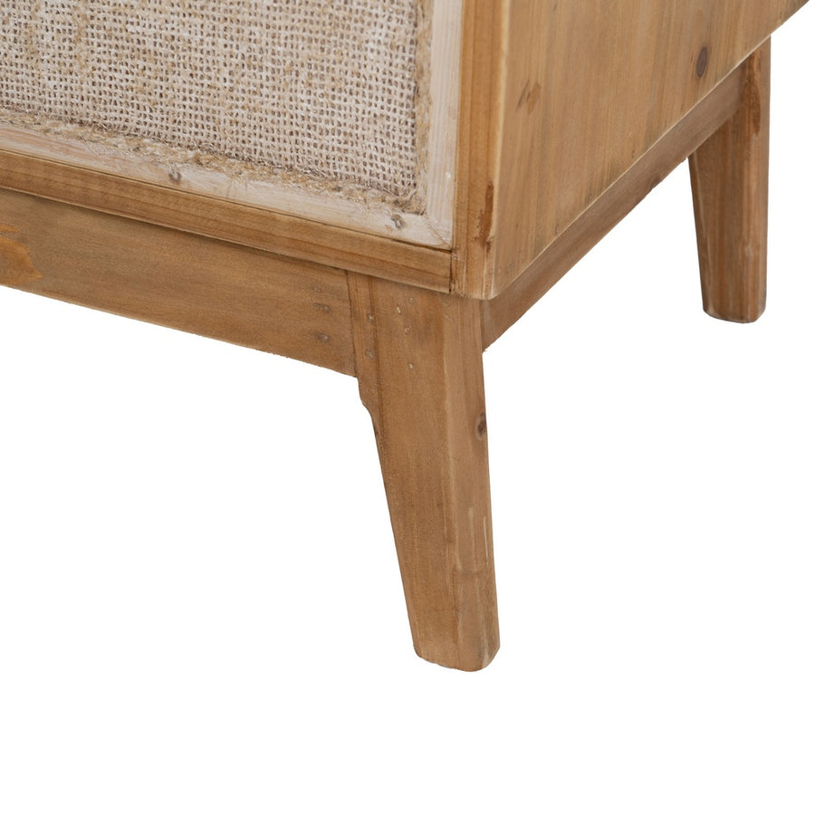 MUEBLE RECIBIDOR NATURAL DM-MADERA 75,50 X 37 X 75,50 CM