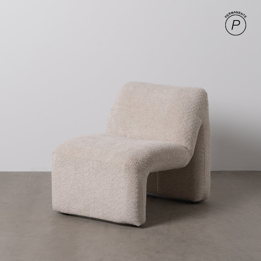 SILLÓN BEIGE TEJIDO SALÓN 62 X 86 X 69 CM