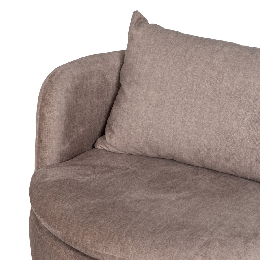SILLÓN GIRATORIO TAUPE TEJIDO SALÓN 84 X 74 X 66 CM