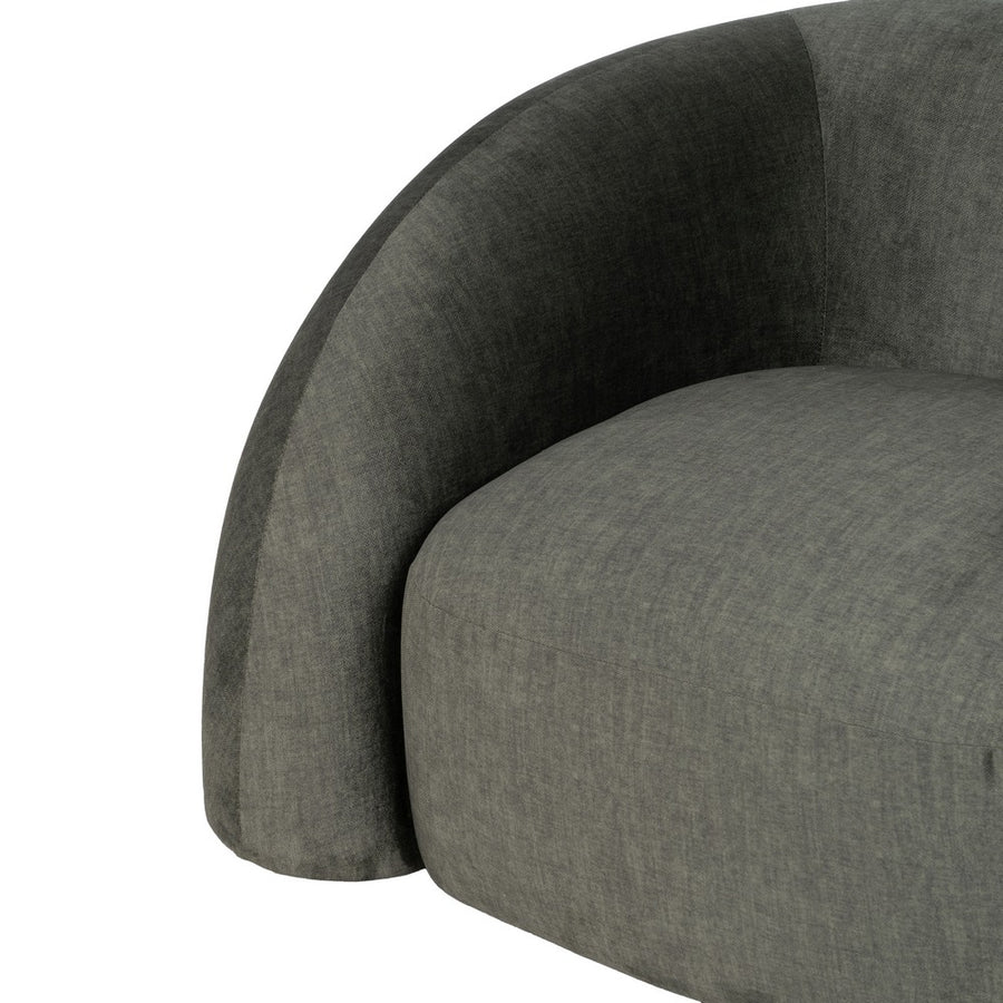 SILLÓN VERDE TEJIDO SALÓN 100 X 84 X 58 CM