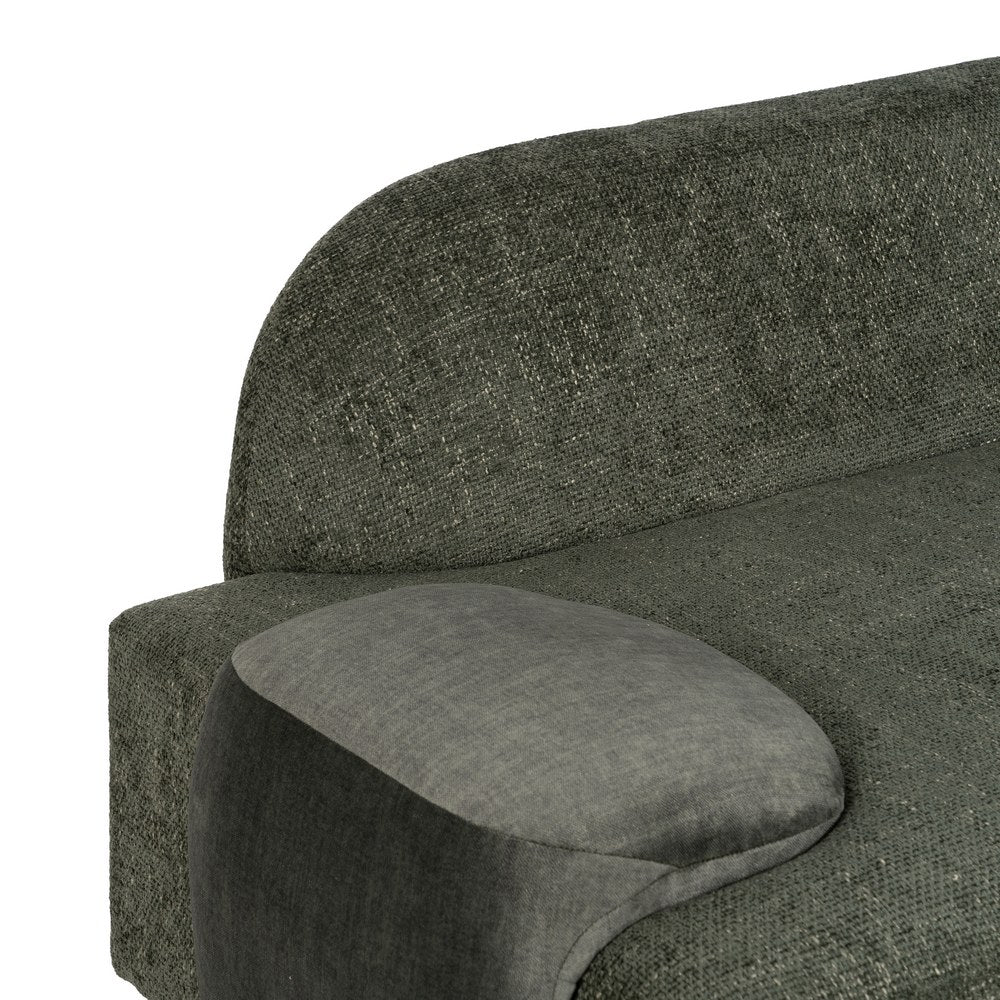 SOFÁ VERDE TEJIDO SALÓN 222 X 92 X 70 CM