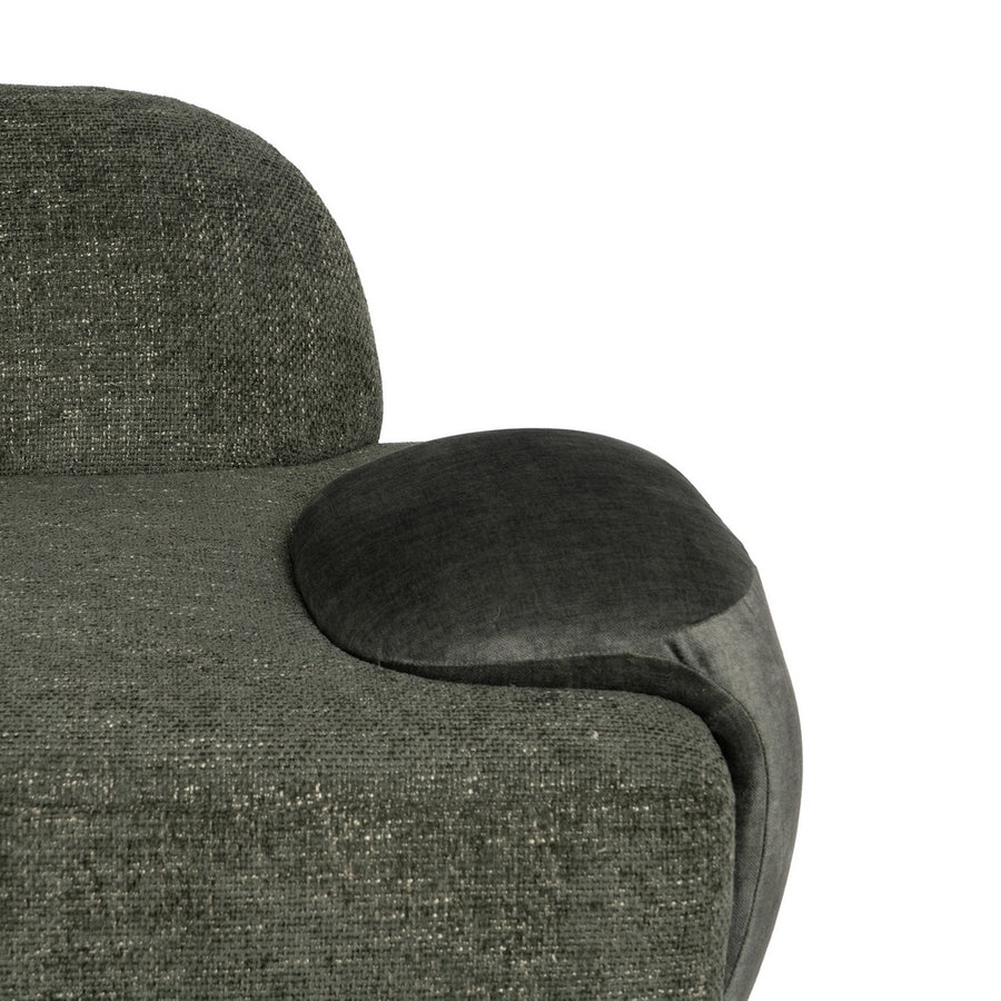 SOFÁ VERDE TEJIDO SALÓN 222 X 92 X 70 CM