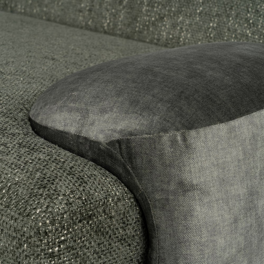 SOFÁ VERDE TEJIDO SALÓN 222 X 92 X 70 CM
