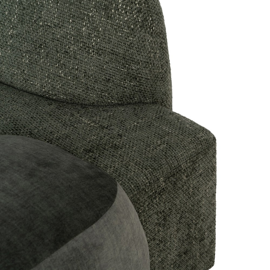 SOFÁ VERDE TEJIDO SALÓN 222 X 92 X 70 CM