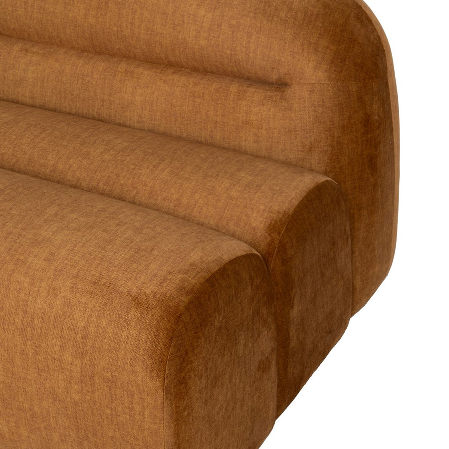 MÓDULO RECTO MOSTAZA TEJIDO SALÓN 102 X 94 X 64 CM