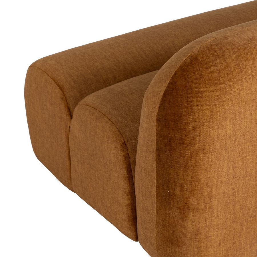 MÓDULO RECTO MOSTAZA TEJIDO SALÓN 102 X 94 X 64 CM