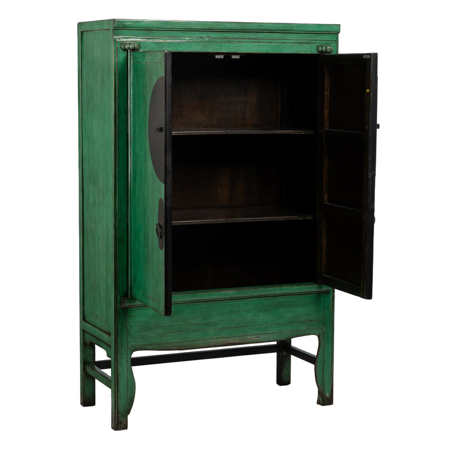 ARMARIO VERDE MADERA-MDF 108 X 48 X 175 CM