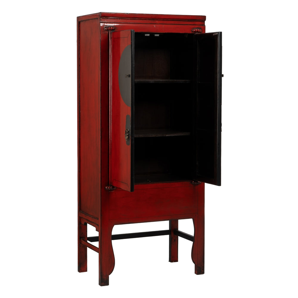 ARMARIO ROJO MADERA-MDF 83,50 X 45 X 195 CM