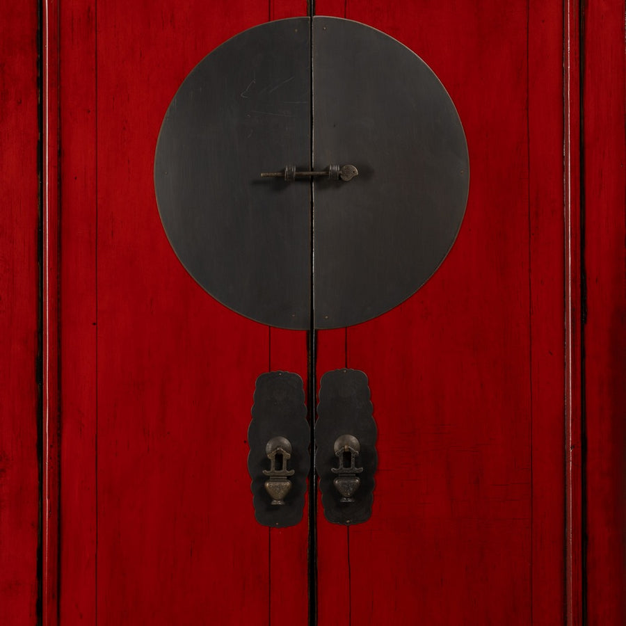 ARMARIO ROJO MADERA-MDF 83,50 X 45 X 195 CM