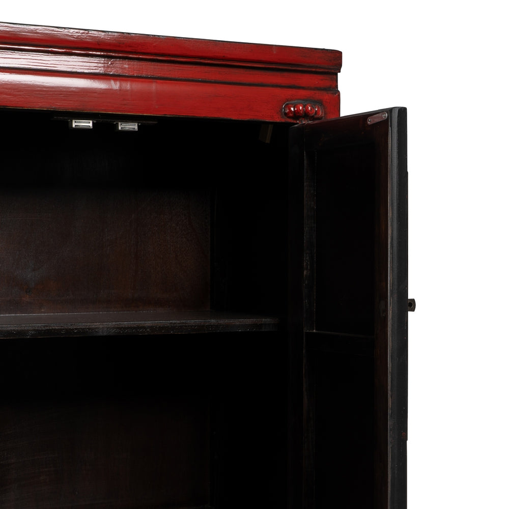 ARMARIO ROJO MADERA-MDF 83,50 X 45 X 195 CM