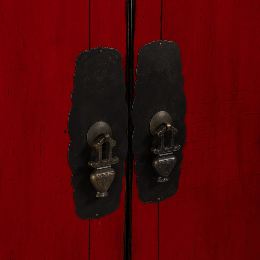 ARMARIO ROJO MADERA-MDF 83,50 X 45 X 195 CM