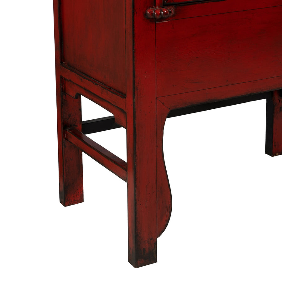 ARMARIO ROJO MADERA-MDF 83,50 X 45 X 195 CM