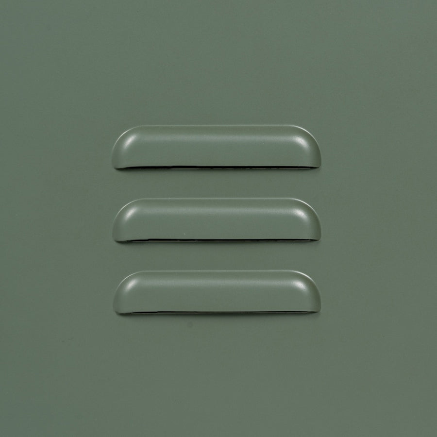 APARADOR VERDE MENTA METAL-CRISTAL 120 X 35 X 76 CM