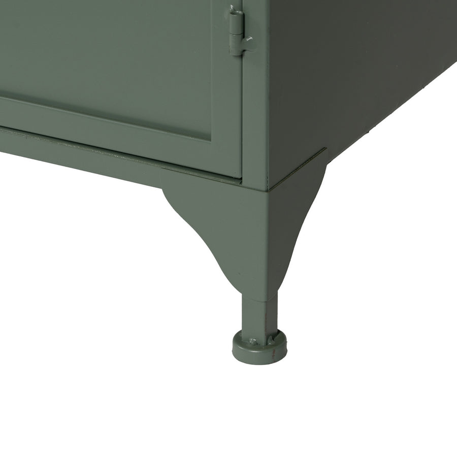 VITRINA VERDE MENTA METAL-CRISTAL 72 X 35 X 178 CM
