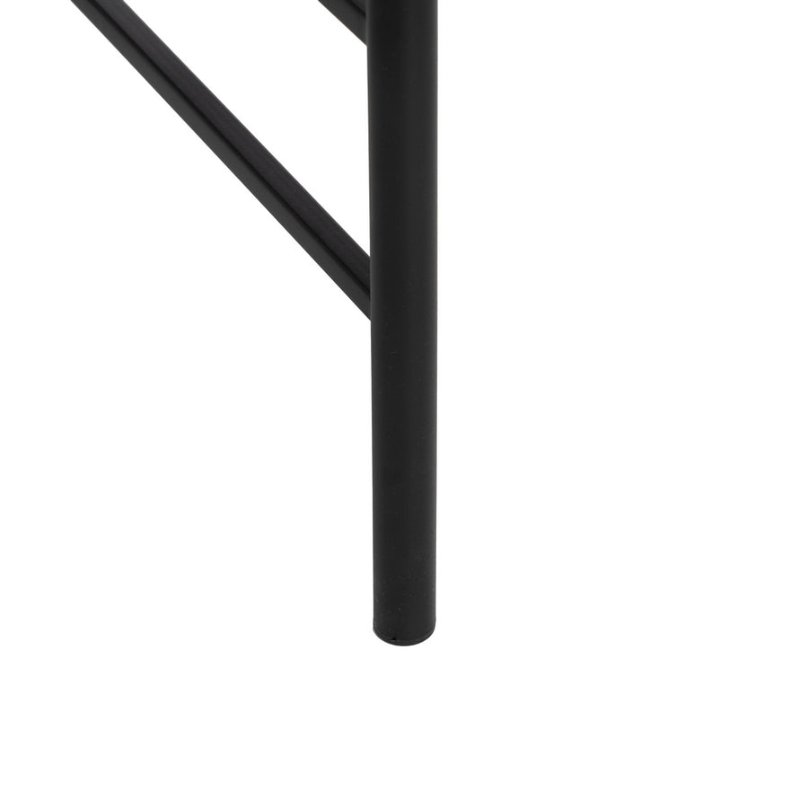 MESITA NATURAL-NEGRO MADERA-METAL 61 X 50 X 53 CM