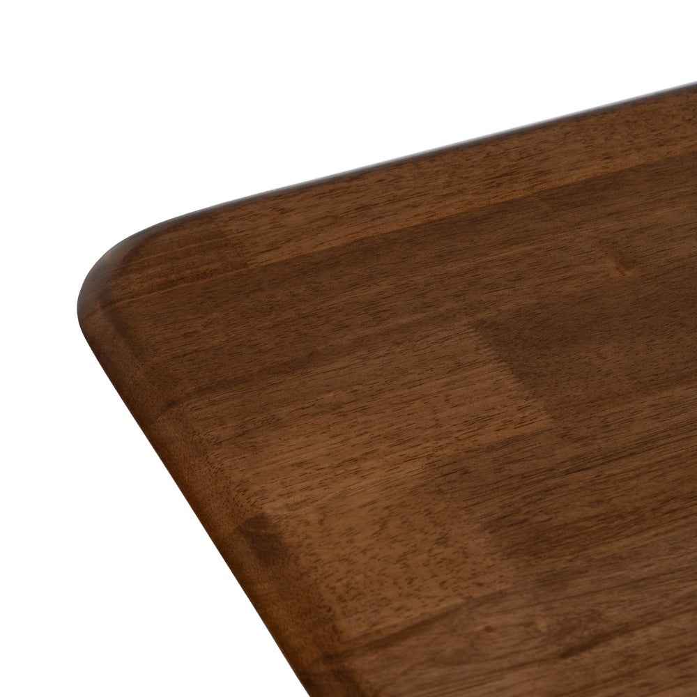 MESA COMEDOR MARRÓN-NEGRO MADERA-METAL 180 X 80 X 76 CM