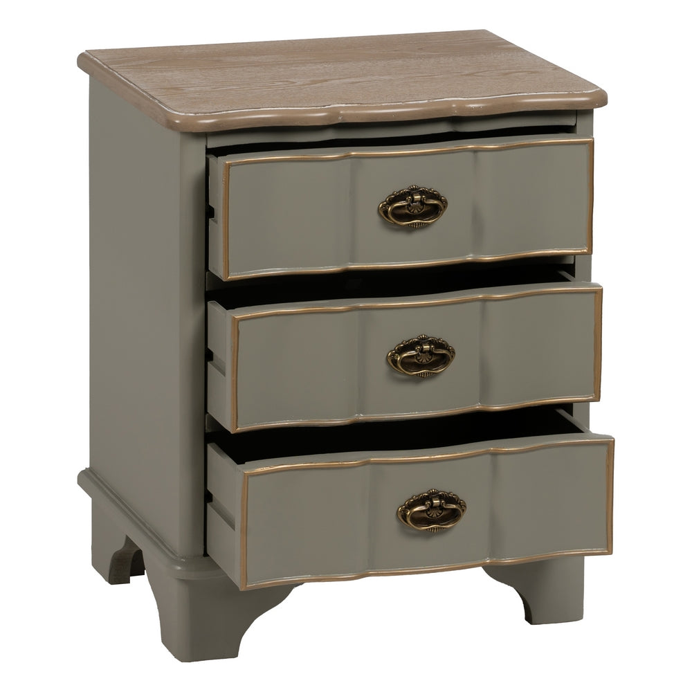 MESITA TAUPE MADERA 50 X 35 X 60 CM