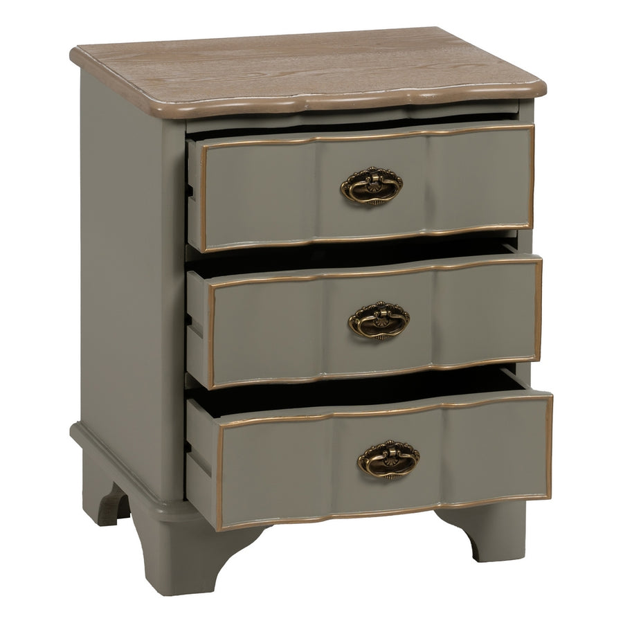 MESITA TAUPE MADERA 50 X 35 X 60 CM