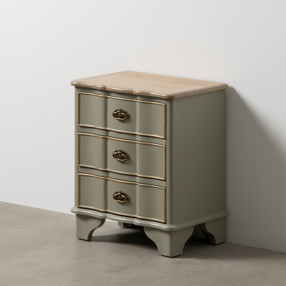 MESITA TAUPE MADERA 50 X 35 X 60 CM
