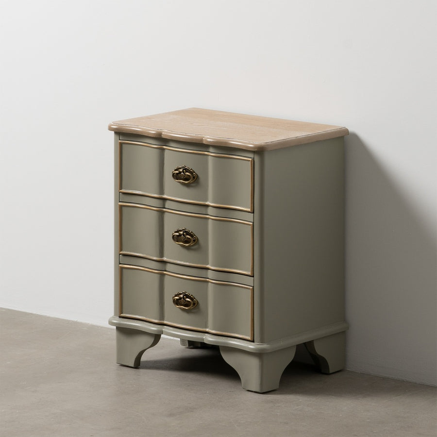 MESITA TAUPE MADERA 50 X 35 X 60 CM