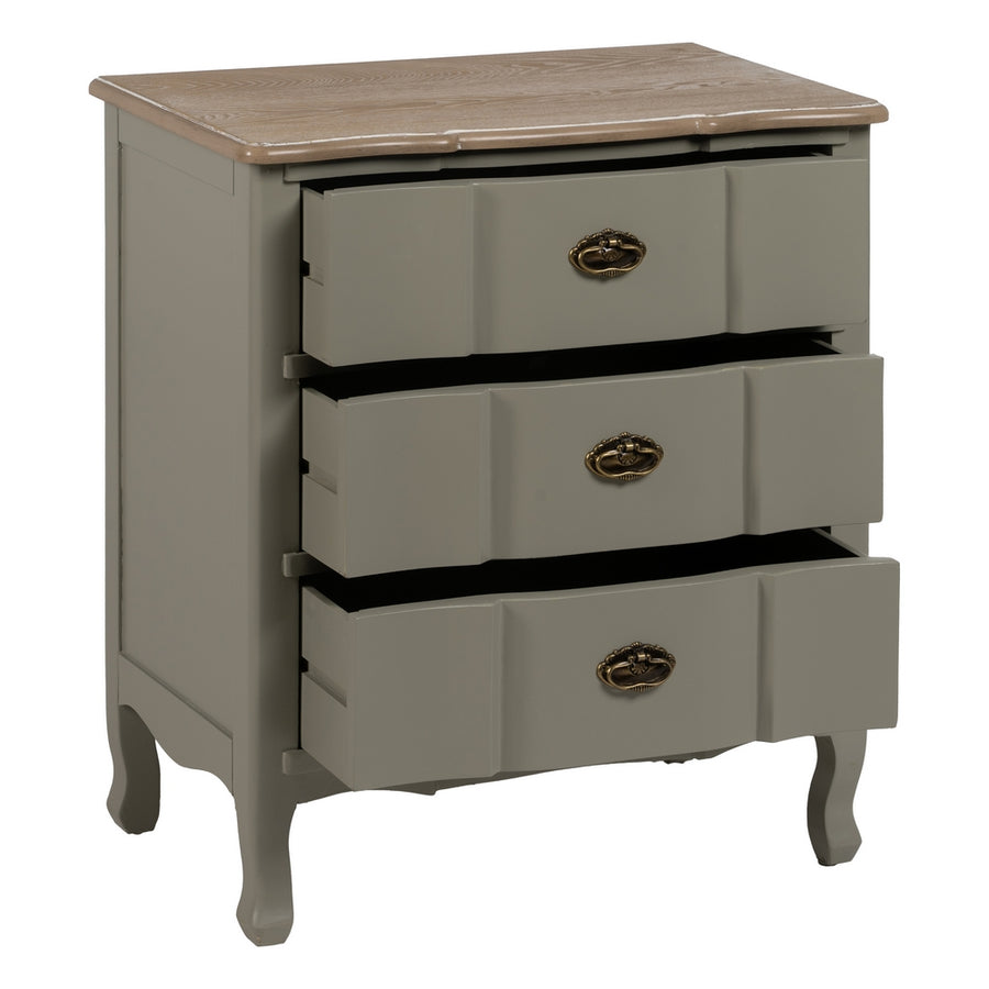 MESITA TAUPE MADERA 66 X 40 X 76 CM