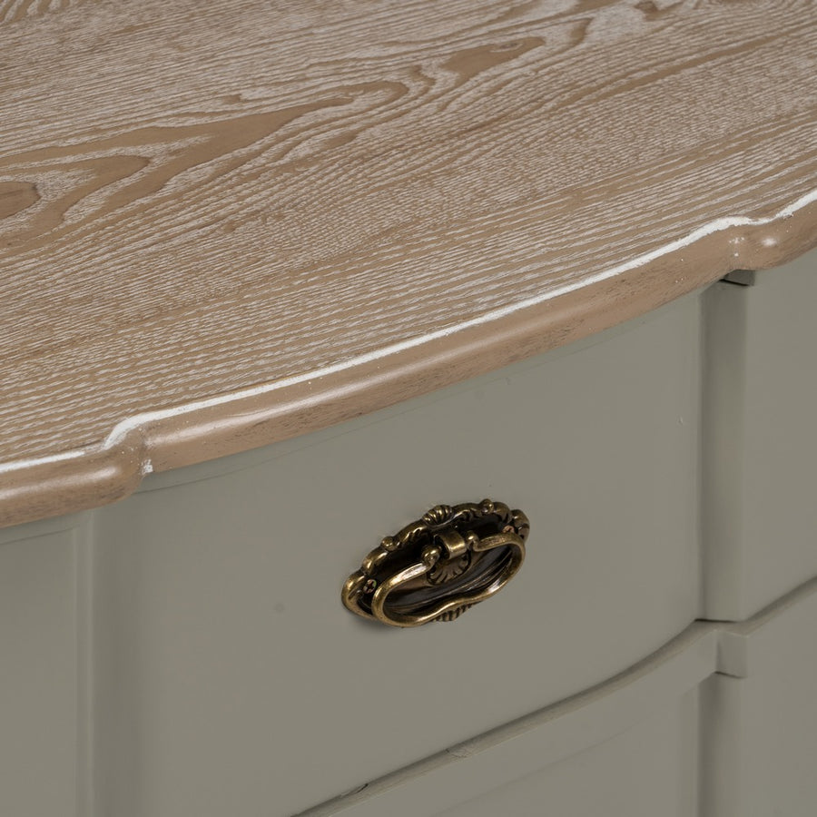MESITA TAUPE MADERA 66 X 40 X 76 CM