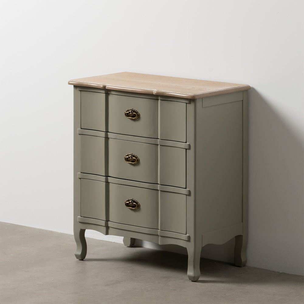 MESITA TAUPE MADERA 66 X 40 X 76 CM