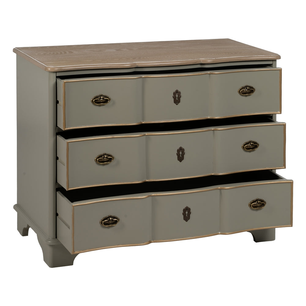 TAUPE DRESSER WOOD 100 X 50 X 80 CM