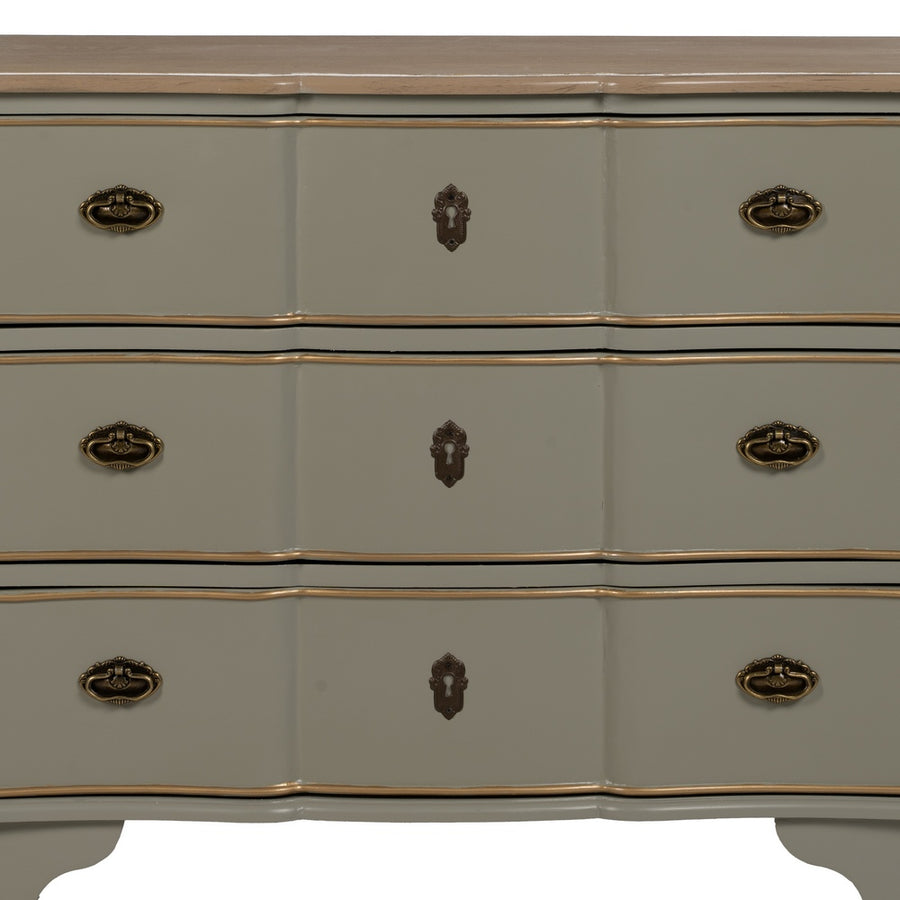 CÓMODA TAUPE MADERA 100 X 50 X 80 CM