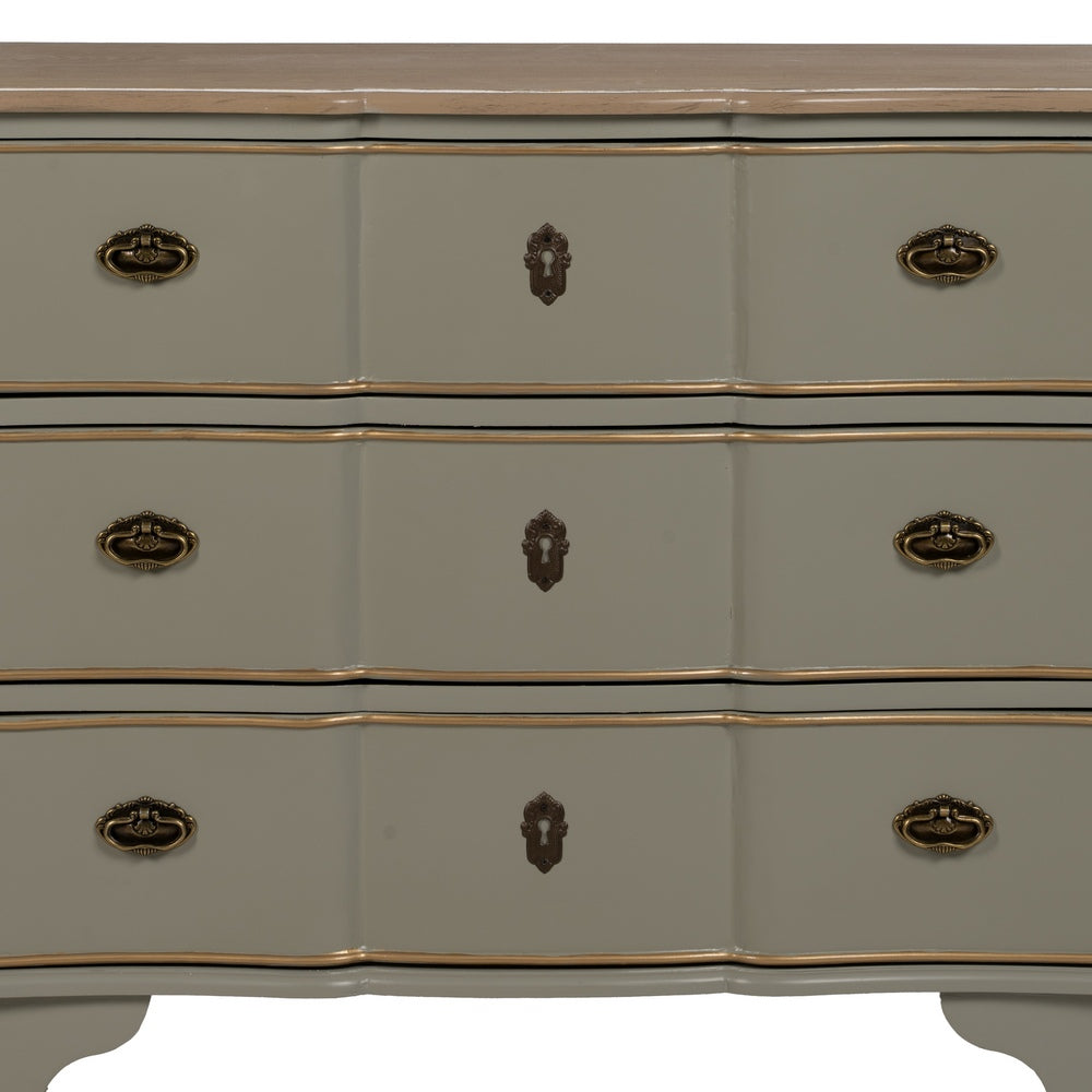 TAUPE DRESSER WOOD 100 X 50 X 80 CM