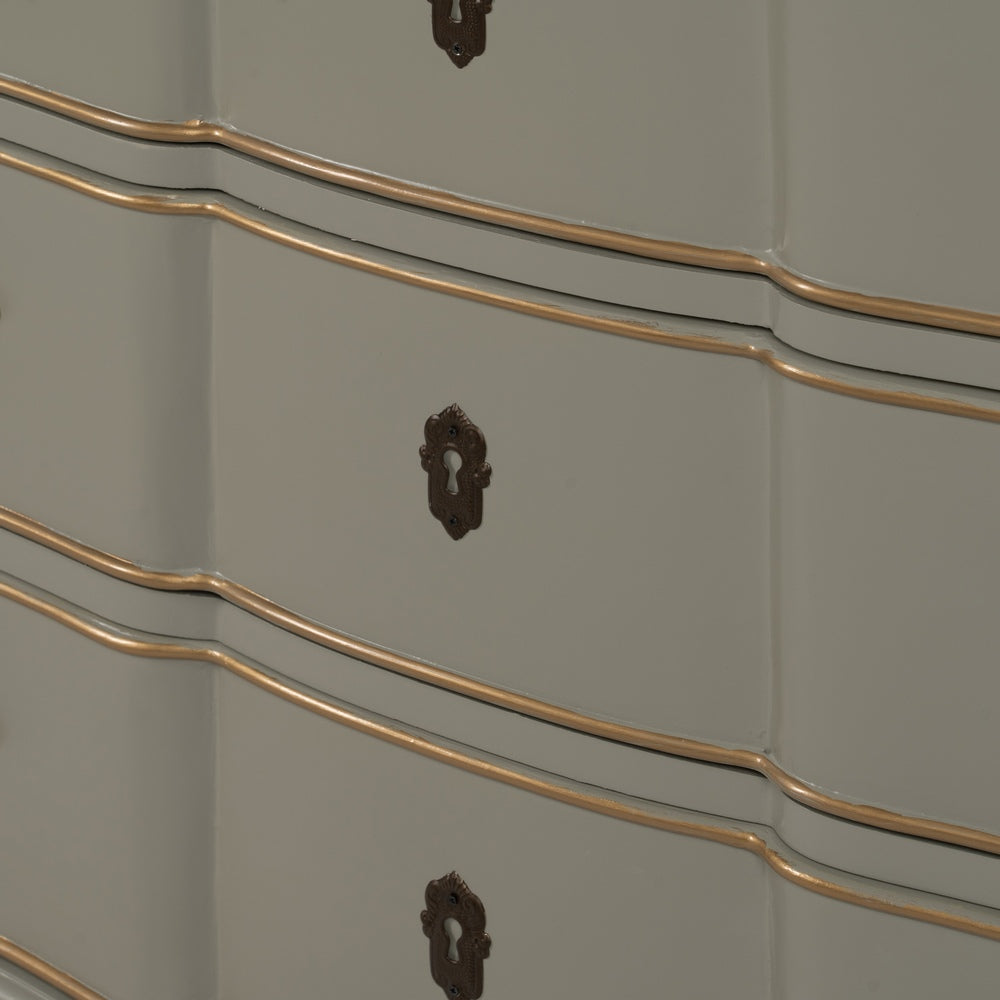 TAUPE DRESSER WOOD 100 X 50 X 80 CM