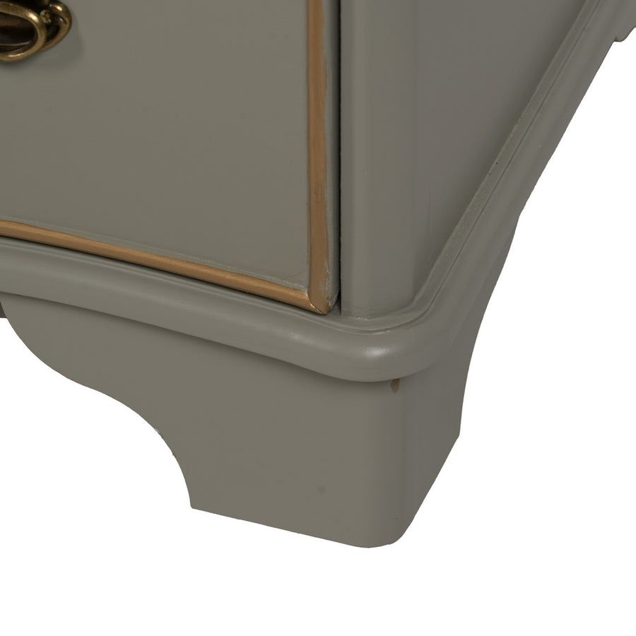 CÓMODA TAUPE MADERA 100 X 50 X 80 CM